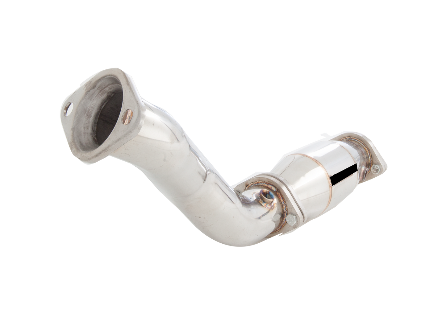 XFORCE Mitsubishi Lancer Evo X 3" Stainless Steel Dump Pipe And High Flow Metallic Cat; Exhaust Manifold Down Pipe ES-ME10-KITB