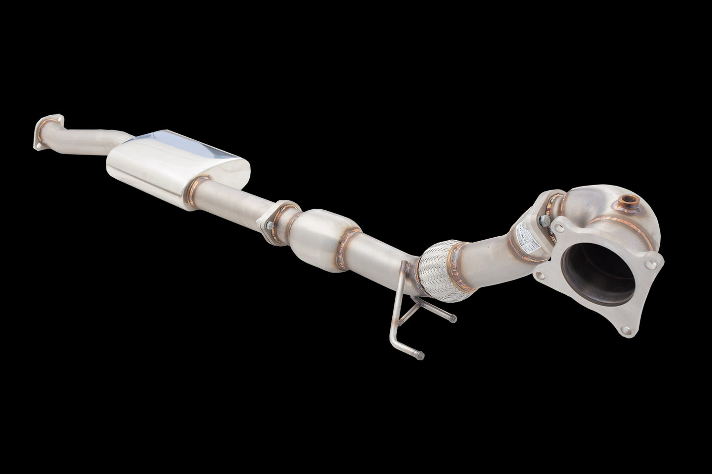 XFORCE VW Golf MKVI R 2008-2013(EU) 2009-2014(US) 3' SS 3 Dump Pipe and High Flow Cat ES-VW07-XFKITB