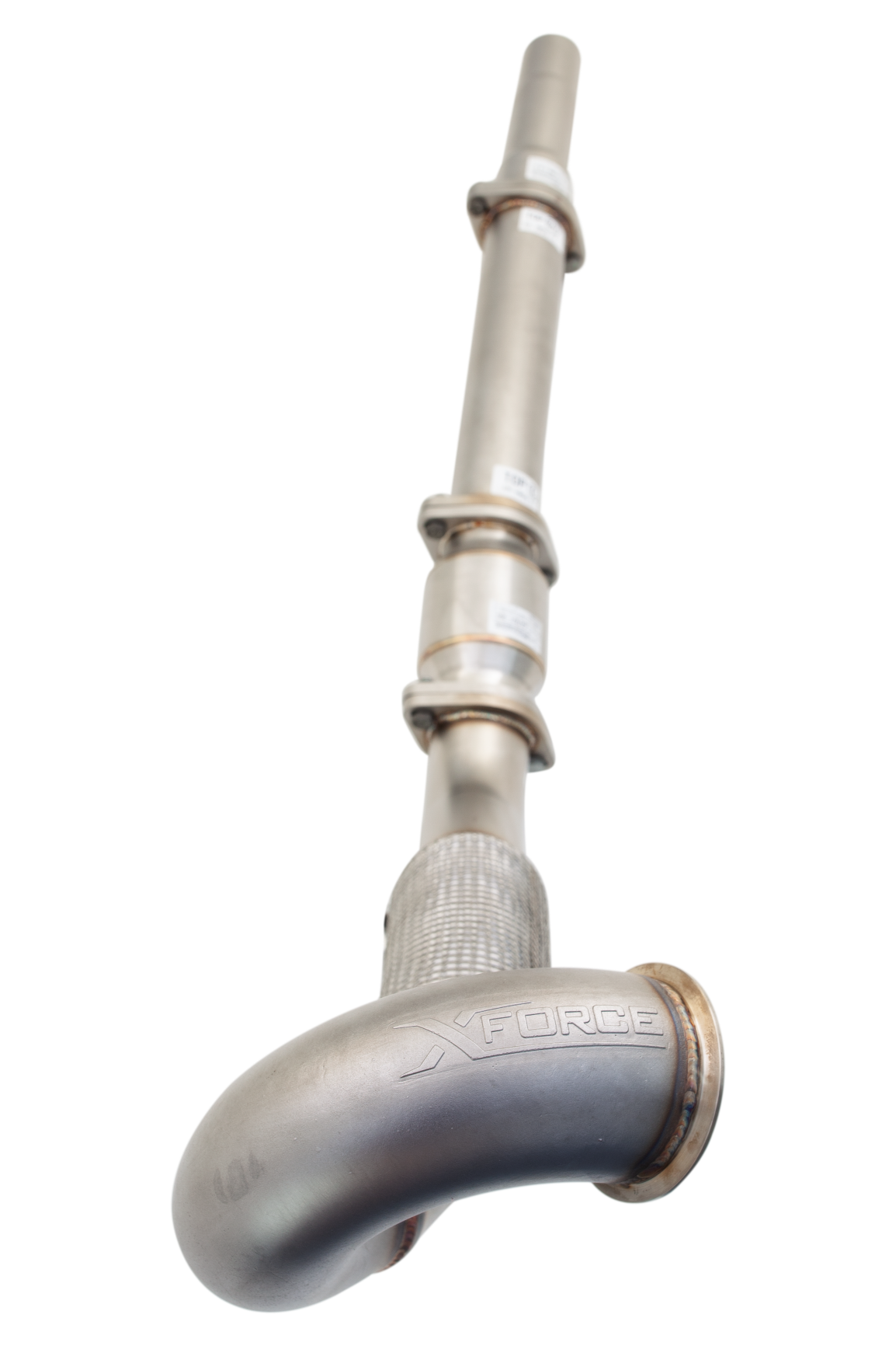 XFORCE VW Golf GTi Mark 7 2013(EU) 2015(US)-2018 Stainless Steel 3' Dump Pipe High Flow Cat Plus Mid Pipe Assembly; Exhaust Manifold Down Pipe ES-VW08-KITB