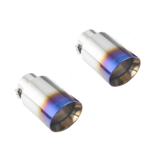 XFORCE VW Golf GTi Mark 6/7 2008-2013(EU) 2009-2014(US) 4" Angle Cut Blue Tip Option (for Xforce System Only Will NOT Fit OEM); Exhaust Tail Pipe Tip ES-VWGTI-BLUETIP