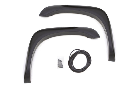 Lund EX203SA Elite Series Black Extra Wide Style Smooth Finish Front Fender Flares For 2002-2008 Dodge Ram 1500; 2003-2009 Ram 2500 3500 (Excludes Dually)