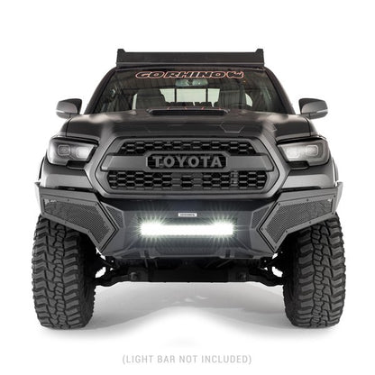 Go Rhino 343891T Element Front Bumper With Power Actuated HideAway Light Bar Mount Textured Black