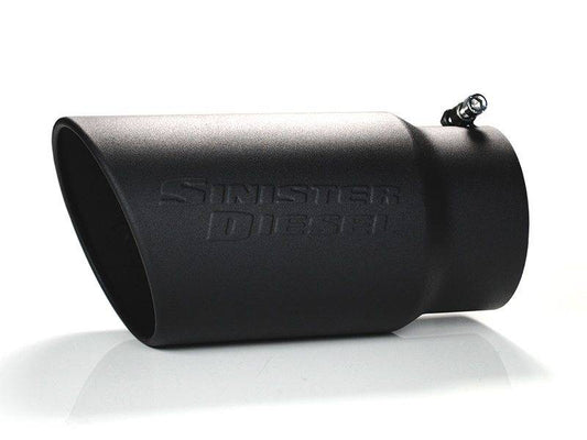 Sinister Diesel Black Ceramic Coated Stainless Steel Exhaust Tip (5" To 6") SD-5-6-BLK
