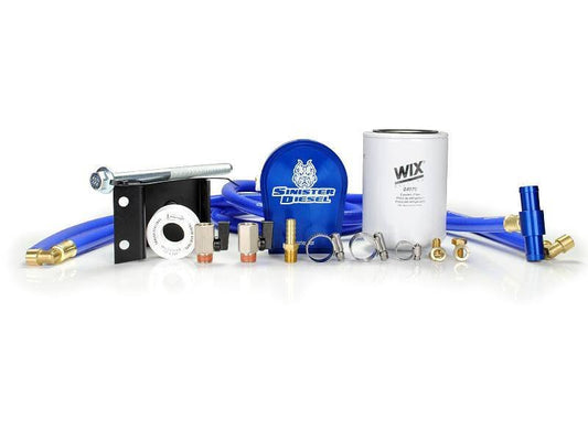 Sinister Diesel Coolant Filtration System (w/ WIX) For 2003-2007 Dodge Cummins 5.9L SD-COOLFIL-5.9-03-W