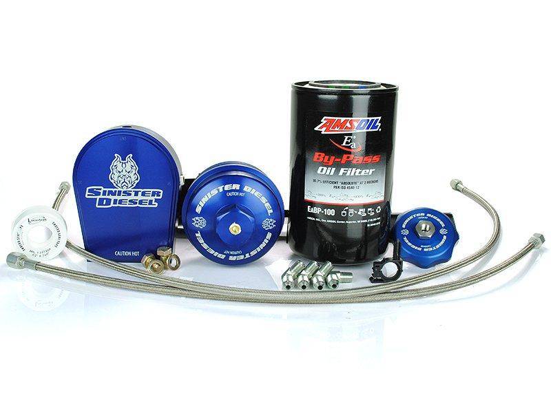 Sinister Diesel Bypass Oil Filter System For 2003-2007 Ford Powerstroke 6.0L SD-EOF-6.0