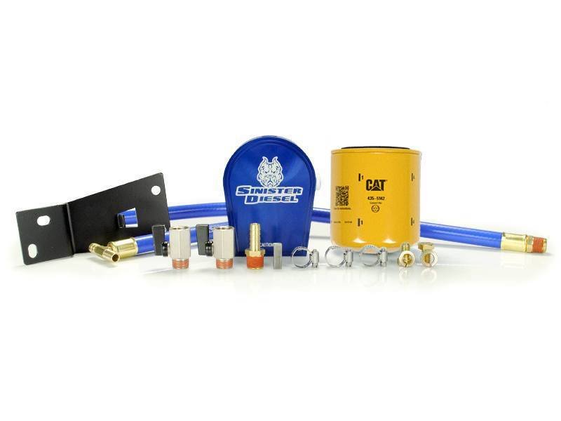 Sinister Diesel Coolant Filtration System (w/ CAT) For 1999-2003 Ford Powerstroke 7.3L SD-COOLFIL-7.3-C