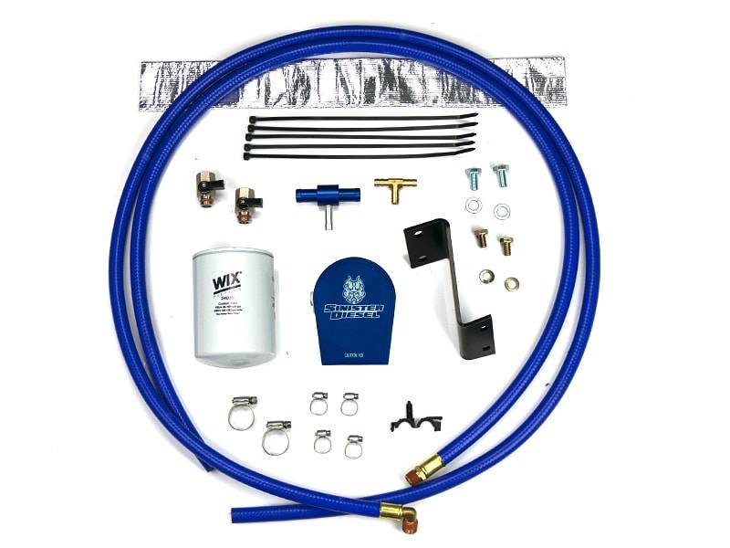 Sinister Diesel Coolant Filtration System (w/ Wix) For 2011-2015 GM Duramax 6.6L LML SD-COOLFIL-6.6-11-W