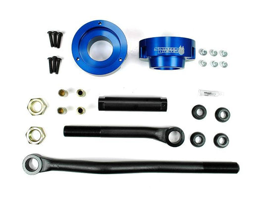 Sinister Diesel Adjustable Track Bar And Leveling Kit For Dodge Cummins 2003-2012 4WD (Blue) SD-DODGE-TB-LVL-BLU-03