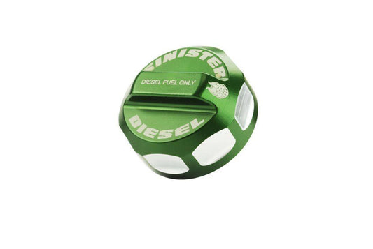 Sinister Diesel Fuel Cap For 2008-2020 Ford Powerstroke (Green) SD-FFC08-01-20-GRN