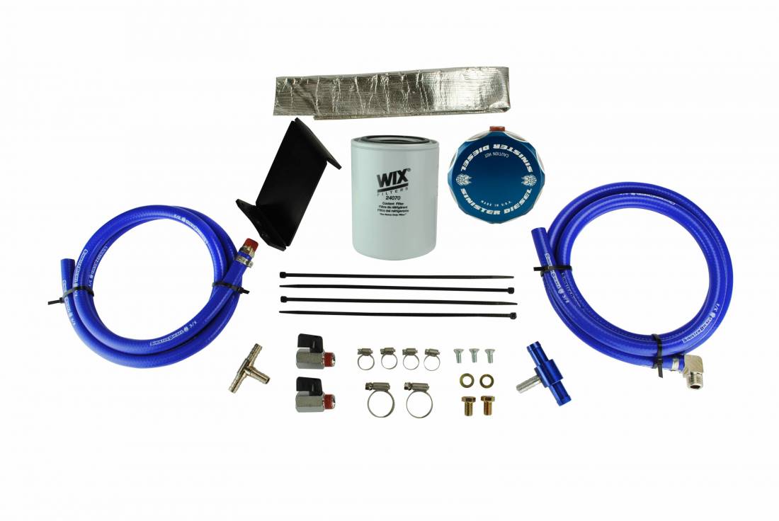 Sinister Diesel Coolant Filtration System (w/ Wix) For 2011-2016 GM Duramax 6.6L LML SD-LMLCF11