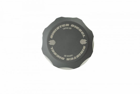 Sinister Diesel Coolant Reservoir (Degas) Cap For 2001-2016 GM Duramax 6.6L (Gray) SD-6.6DC01-GRY