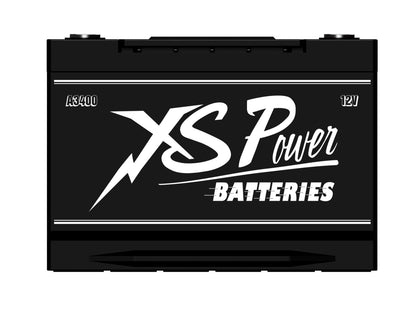 XS Power Batteries 12V AGM Retro Series Batteries - M6 Terminal Bolts Included 3300 Max Amps A3400