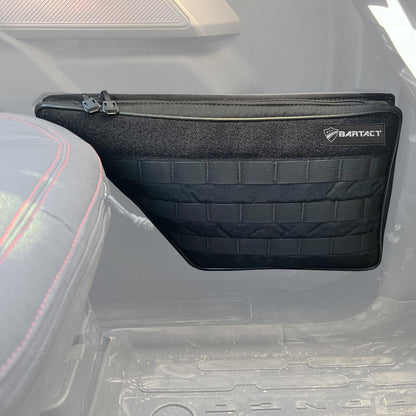 Bartact FBIAFDBMD-B Door Organizer Pouch for Ford Bronco 2021-2023 Door Driver Side Lower Area (Pat Pending) Black/White Patch