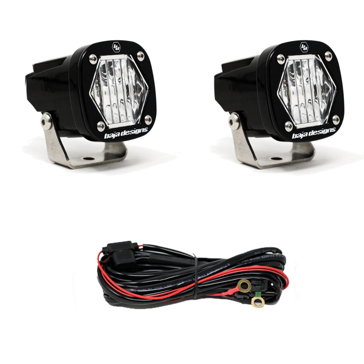 Baja Designs S1 Black LED Auxiliary Light Pod Pair 387805