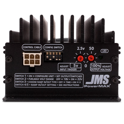 JMS FuelMAX - Fuel Pump Voltage Booster V2 - Universal Single Output (Activation - MAF/MAP/TPS or Ground includes Ext pressure switch) P2000