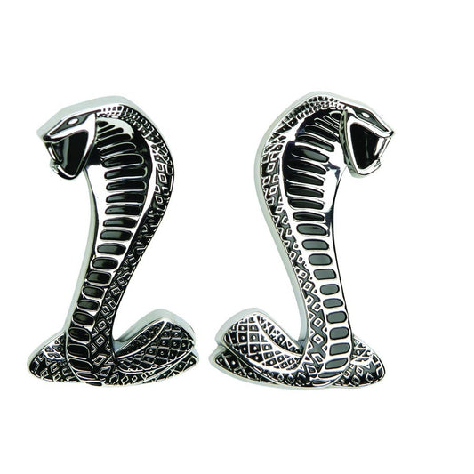 Cobra Snake Fender Emblems (Pair)
