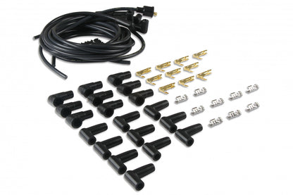 ACCEL Spark Plug Wire Set- 8mm - Black Wire with Black 90 Deg Boots 4041K