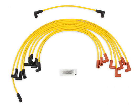 ACCEL Spark Plug Wire Set - 8mm - Yellow with HEI Stock Style Boots 4048