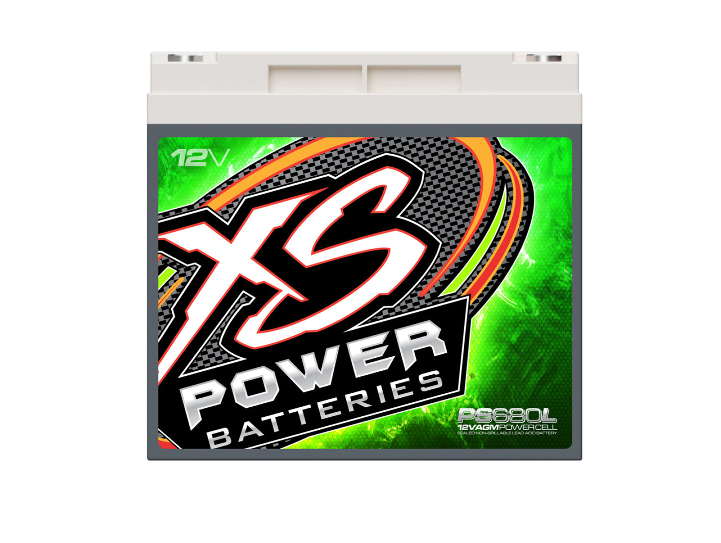 XS Power Batteries 12V AGM Powersports Series Batteries - M6 Terminal Bolts Included 1000 Max Amps PS680L