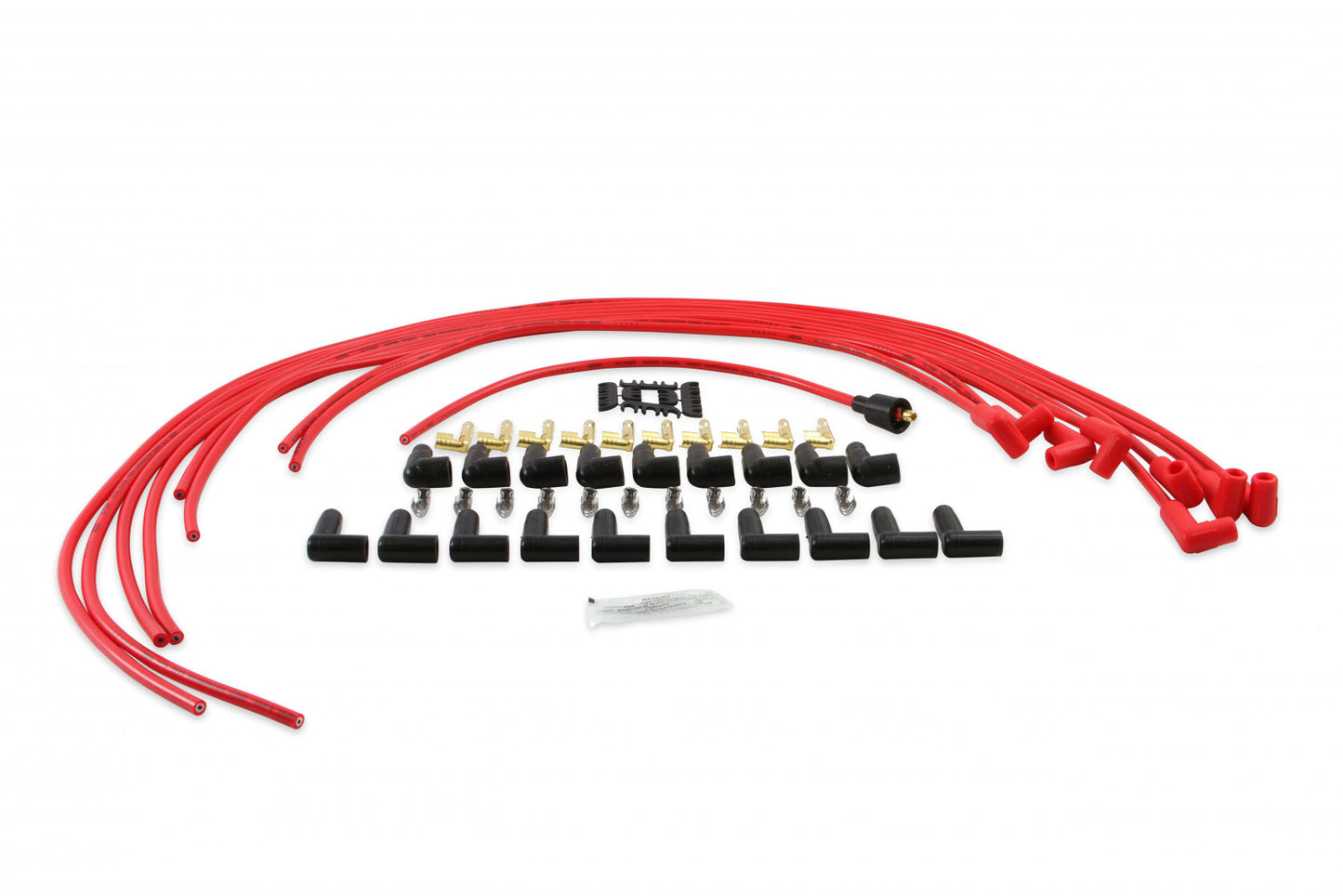 ACCEL Spark Plug Wire Set- 8mm - Super Stock Universal with Graphite Core - Red Wire with Red 90 Deg Boots 4041R