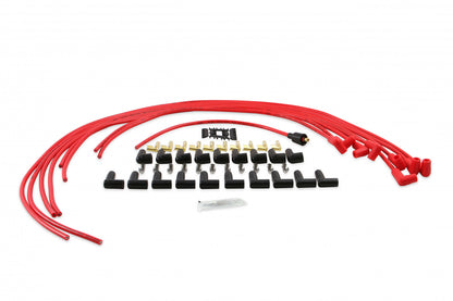 ACCEL Spark Plug Wire Set- 8mm - Super Stock Universal with Graphite Core - Red Wire with Red 90 Deg Boots 4041R