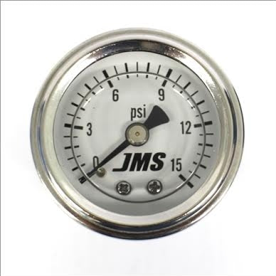 JMS Fuel Pressure Gauge - 0-15 psi GA150015