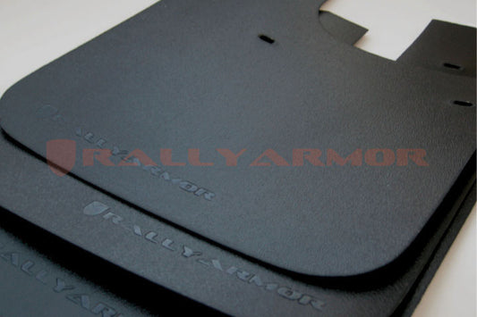 Rally Armor MF2-BAS-BLK - 1993-2001 Subaru Impreza RS/LX/GL/Sport - Black Mud Flap/Black Logo
