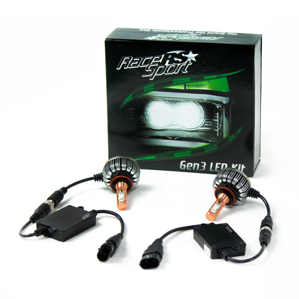 Race Sport 880-LED-G3-KIT - GEN3 880 2700 LUX LED Fog Light Kit With Copper Core And Pancake Fan Design