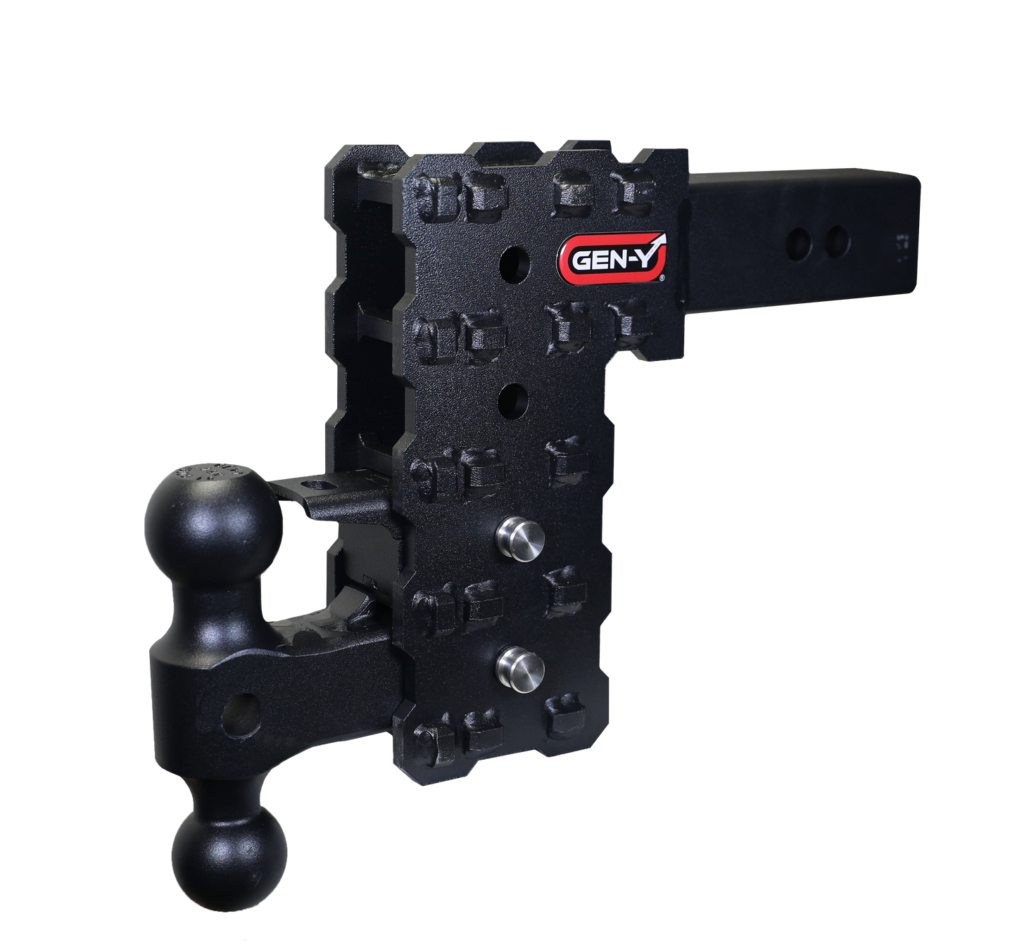 GEN-Y Hitch PHANTOM-X 2.5 Solid Shank 7.5" Drop 1.6K TW 16K Hitch & Dual-Ball & Pintle Lock GH-2424X