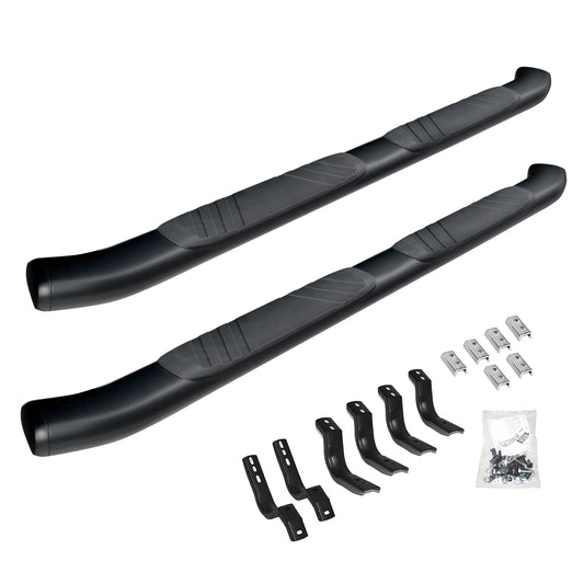 Go Rhino 685449987CB 5" OE Xtreme Composite SideSteps With Mounting Bracket Kit Black