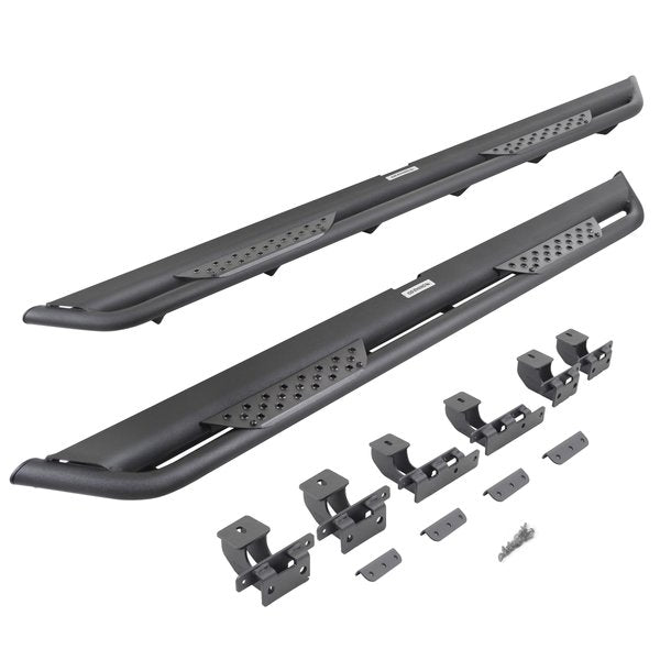 Go Rhino DT4516T Dominator Xtreme DT Side Steps With Mounting Bracket Kit Textured Black
