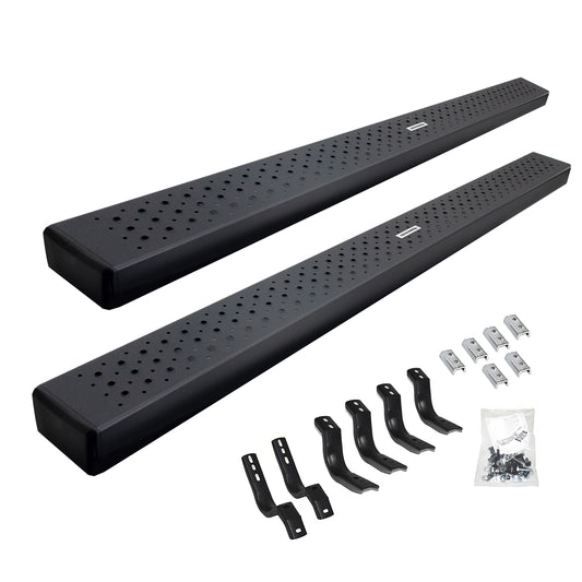 Go Rhino 6863435180T HD OE Xtreme SideSteps With Mounting Bracket Kit Textured Black