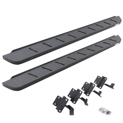 Go Rhino 63417780T RB10 Running Boards With Mounting Brackets Protective Bedliner Coating