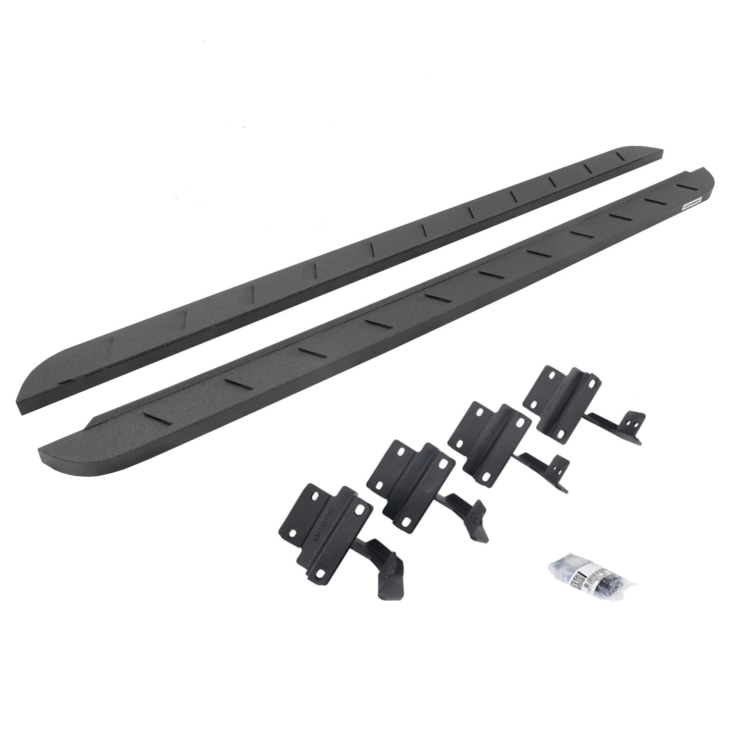 Go Rhino 63417780ST RB10 Slim Line Running Boards With Mounting Brackets Protective Bedliner Coating