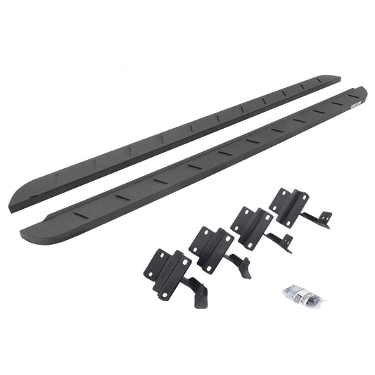 Go Rhino 63417780ST RB10 Slim Line Running Boards With Mounting Brackets Protective Bedliner Coating