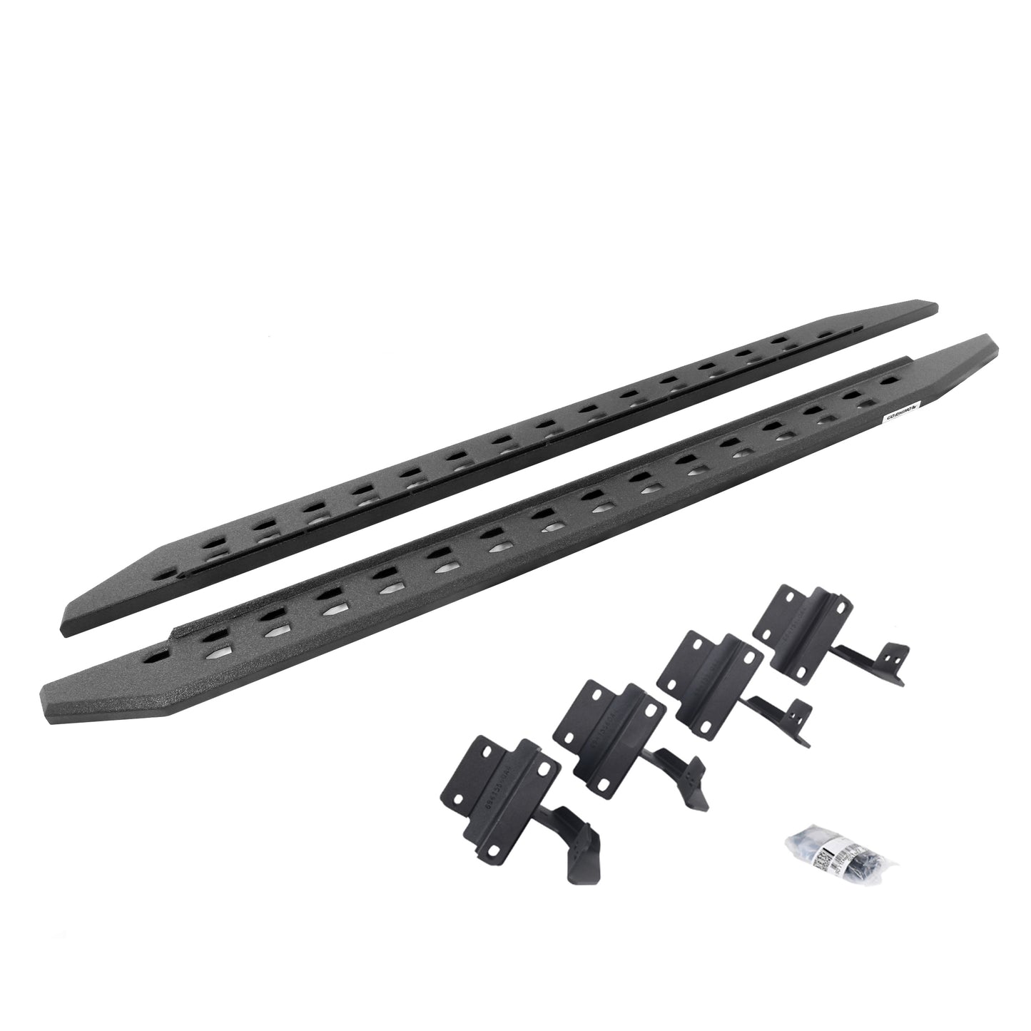 Go Rhino 69417780ST RB20 Slim Line Running Boards With Mounting Brackets Protective Bedliner Coating