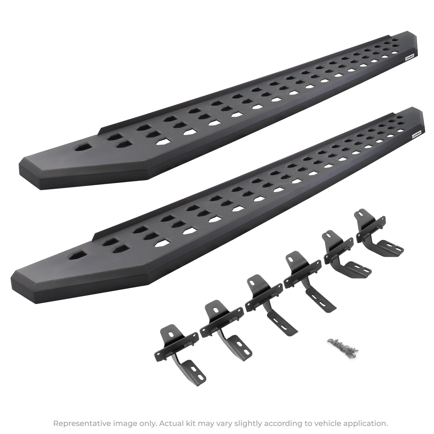 Go Rhino 69441687PC RB20 Running Boards With Mounting Brackets Textured Black