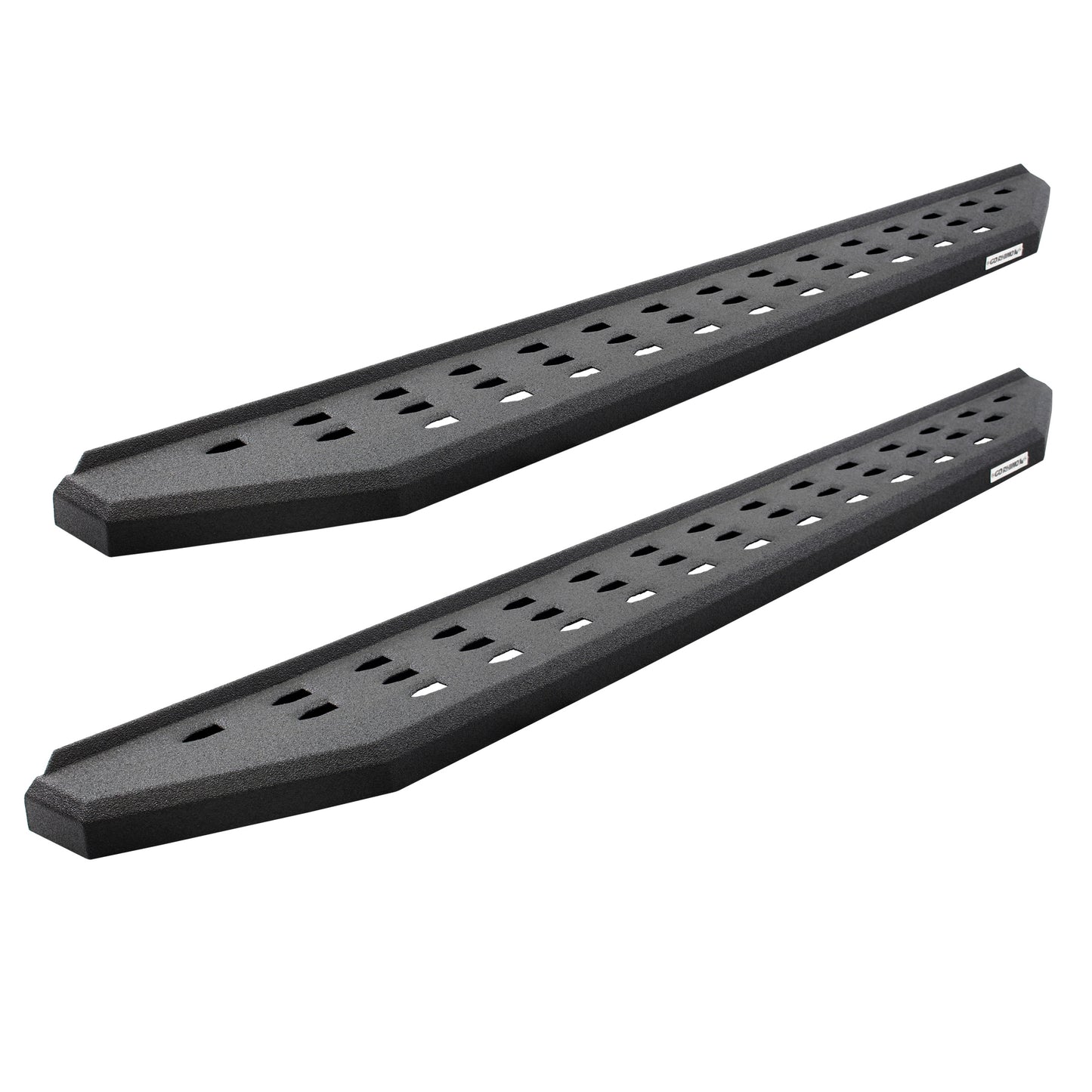 Go Rhino 6941778020T RB20 Running Boards With Mounting Brackets & 2 Pairs Of Drop Steps Kit Protective Bedliner Coating