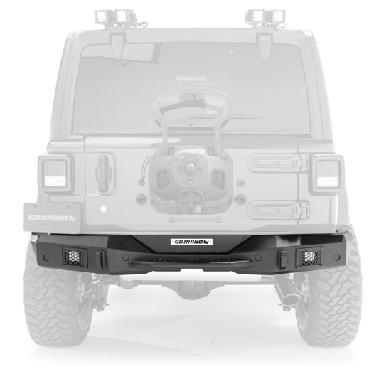 Go Rhino 331210T Rockline Rear Full Width Bumper Textured Black