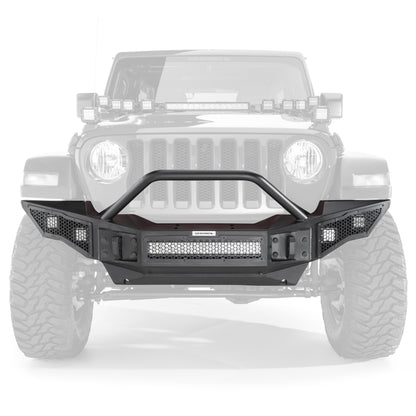 Go Rhino 331201T Rockline Front Full Width Bumper W/ Overrider Textured Black