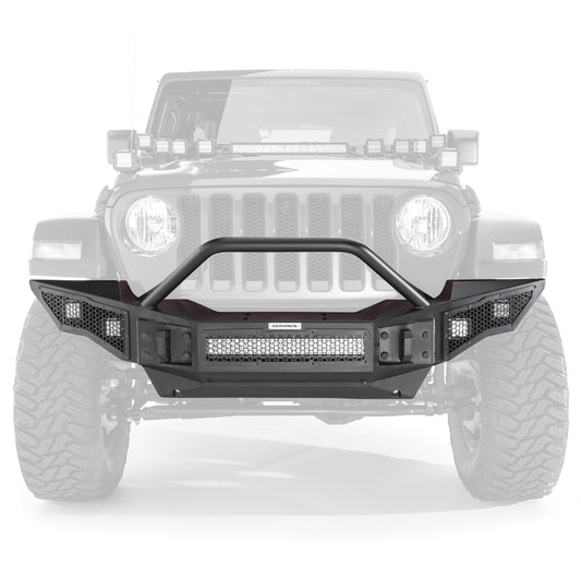 Go Rhino 331201T Rockline Front Full Width Bumper W/ Overrider Textured Black