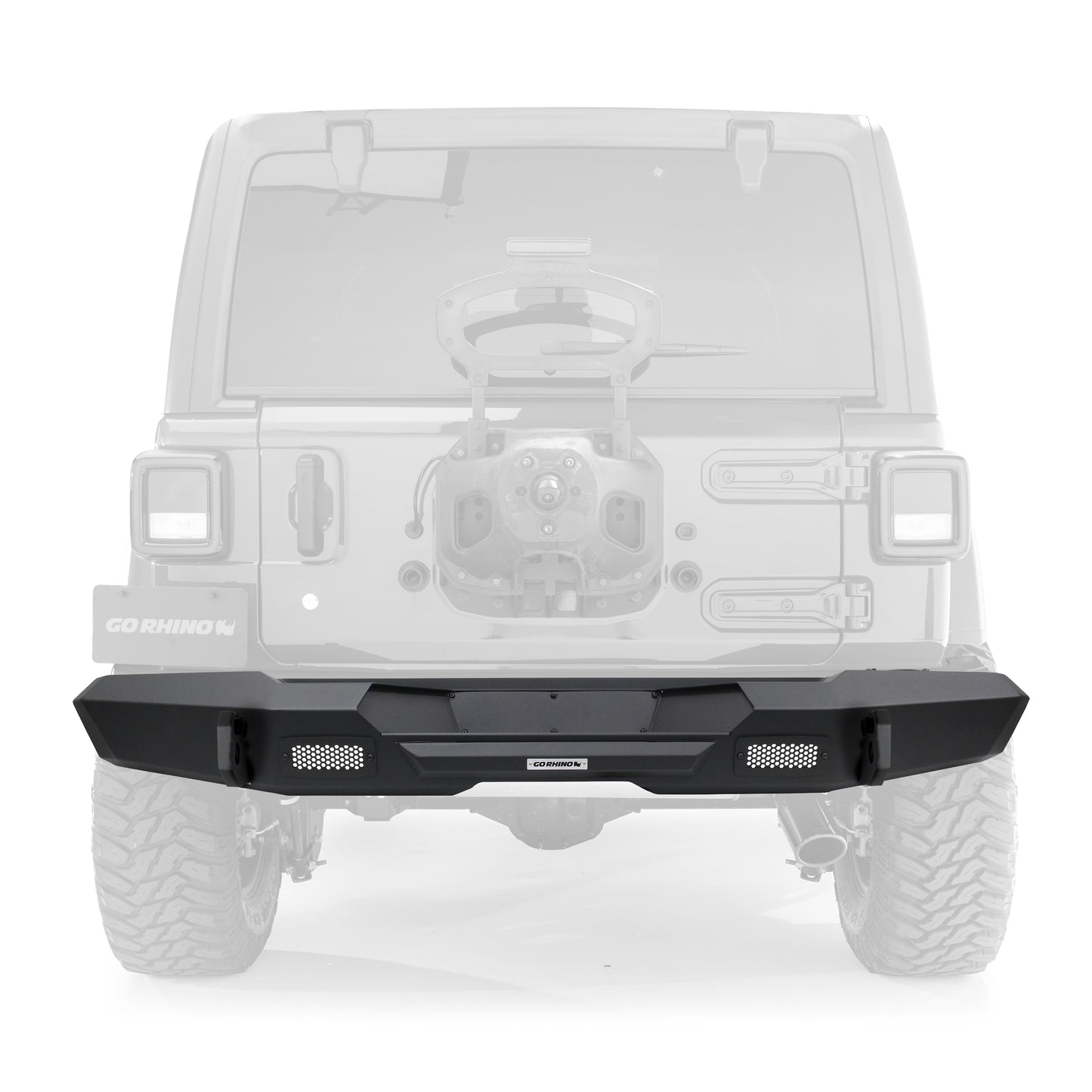 Go Rhino 272120T Trailline Rear Full Width Bumper Textured Black