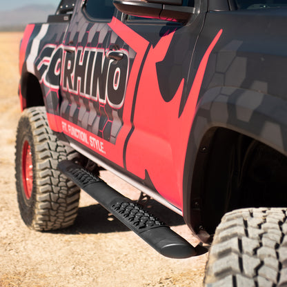 Go Rhino V3439980T V3 Series Aluminum Side Steps With Mounting Brackets Textured Black