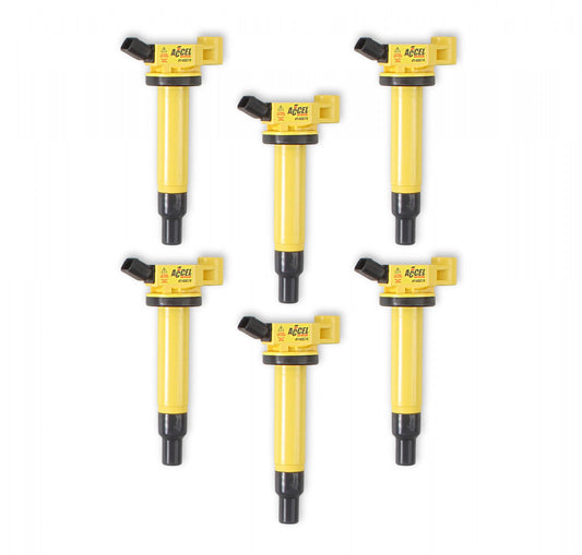 ACCEL Ignition Coil - SuperCoil - Fits Toyota 3.0L - V6 - 6-Pack 140074-6