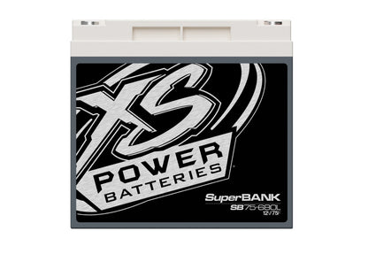 XS Power Batteries 12V Powersports Super Bank Capacitor Modules - M6 Terminal Bolts Included 1500 Max Amps SB75-680L