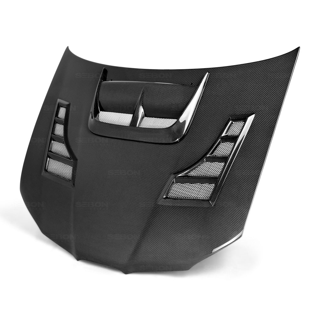 Seibon Carbon HD0607SBIMP-CW CW-style carbon fiber hood for 2006-2007 Subaru Impreza/WRX/STi