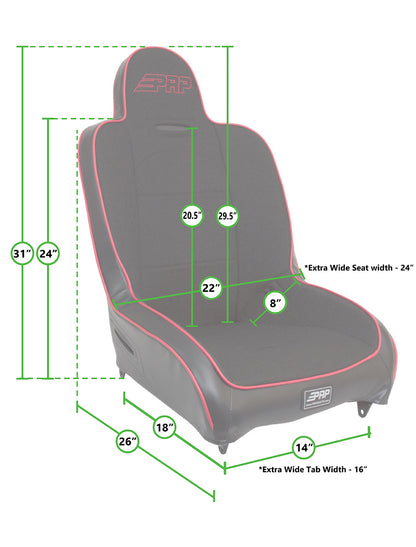 PRP-A100310-Premier High Back Suspension Seat