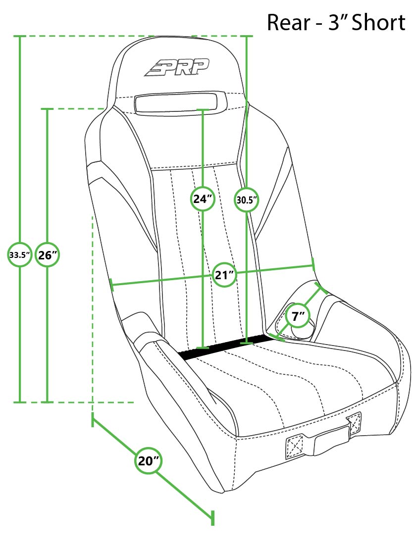 PRP-A58R-V-GT/S.E. Rear Suspension Seat