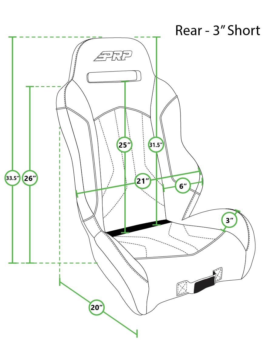 PRP-A7708-POR1K-XC Rear Suspension Seat