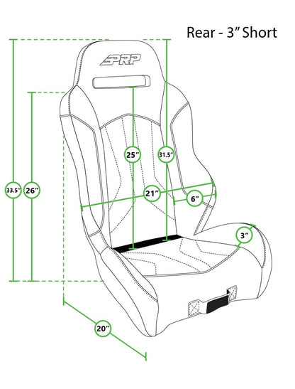 PRP-A7708-TALON-XC Rear Suspension Seat